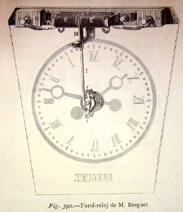 "Farol-reloj de M. Breguet".. Free illustration for personal and commercial use.
