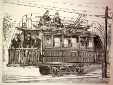 "Tranvía eléctrica de la Exposición de Electricidad, siste…