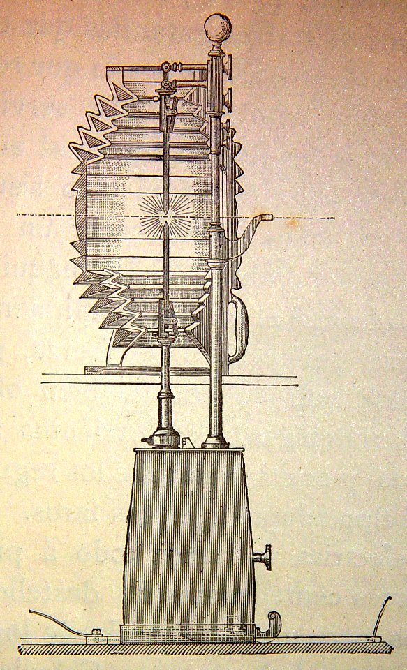 "Aparato foto-eléctrico del faro de la Heve".