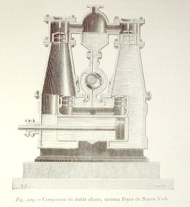 "Compresor de doble efecto, sistema de Fryer de Nueva York…. Free illustration for personal and commercial use.