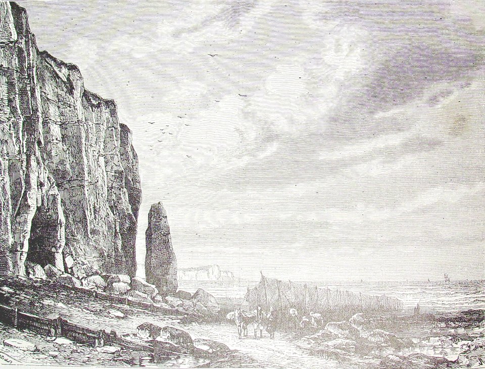 "Una playa durante la bajamar".