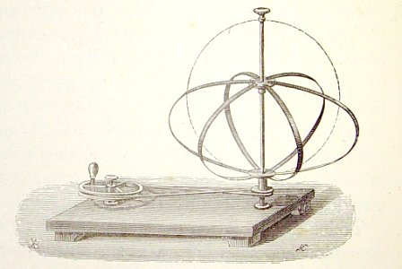 "Aparato para demostrar el achatamiento del globo terráque…. Free illustration for personal and commercial use.