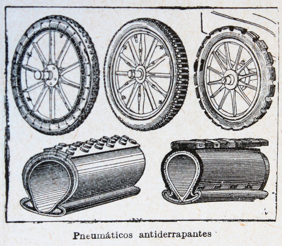 "Pneumáticos antiderrapantes".