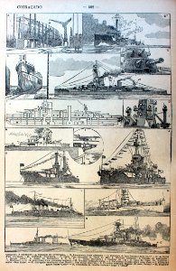 "Coiraçado e cruzador".