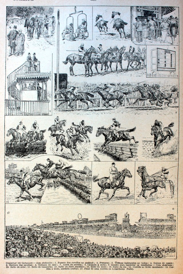 "Corridas de cavallos".