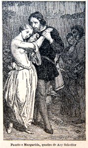 "Fausto e Margarida, quadro de Ary Scheffer".