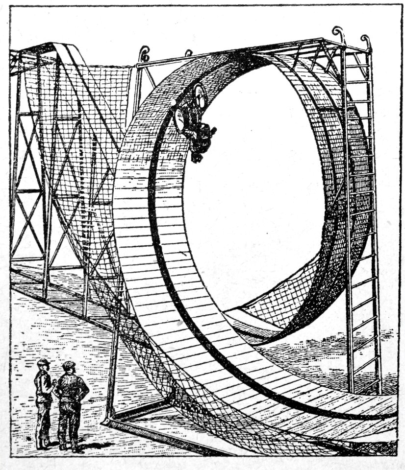 "Pista para looping de cyclista".