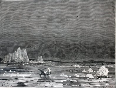 "Champ de glace dans les mers polaires du nord de l'Europe…. Free illustration for personal and commercial use.