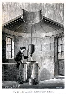 "Le pluviomètre de l'Observatoire de Paris".. Free illustration for personal and commercial use.