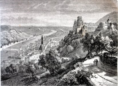 "Le Rhin, à Heidelberg".
