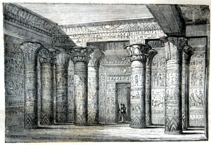 "Partie intérieure du temple de Karnac (Égypte), dont les …. Free illustration for personal and commercial use.