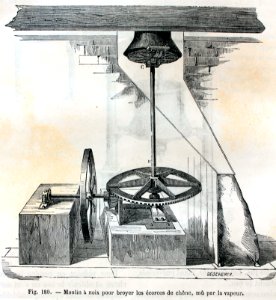 "Moulin à noix pour broyer les écorces de chêne, mû par la…. Free illustration for personal and commercial use.