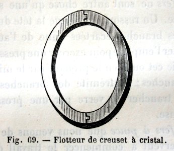 "Flotteur de creuset, à cristal".. Free illustration for personal and commercial use.