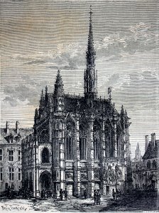 "La Sainte-Chapelle, à Paris".. Free illustration for personal and commercial use.