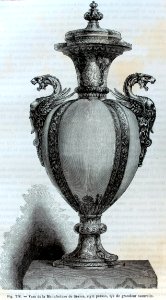 "Vase de la Manufacture de Sèvres, style persan".. Free illustration for personal and commercial use.