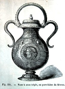 "Diverses pièces en porcelaine de Sèvres".. Free illustration for personal and commercial use.