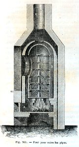 "Four pour cuire les pipes".. Free illustration for personal and commercial use.