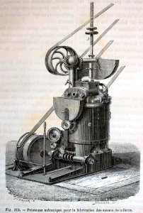 "Peloteuse mécanique pour la fabrication des savons de toi…. Free illustration for personal and commercial use.