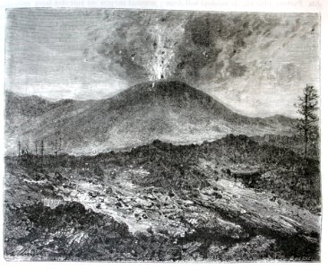 "Une éruption de l'Etna".. Free illustration for personal and commercial use.