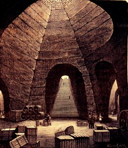 "Anciennes crayères de Reims transformées en caves à vin d…