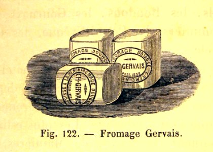 "Fromage Gervais".. Free illustration for personal and commercial use.