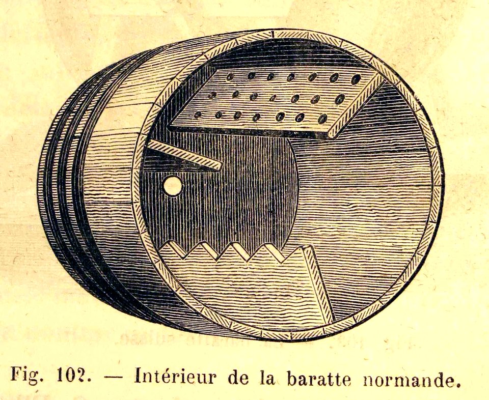 "Intérieur de la baratte normande"