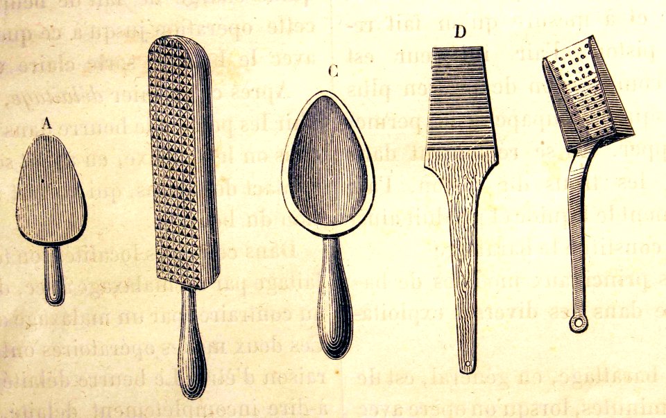"Divers objets servant á façonner le beurre".