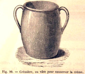 "Crémière, ou vase pur conserver la crème".