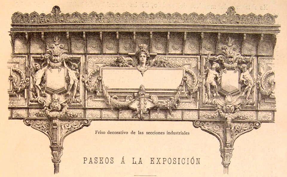 Friso decorativo de las secciones industriales.