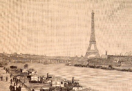 Vista de la Torre Eiffel desde el Point du Jour a tres kil…