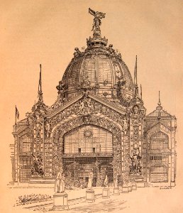 "Dombo central. Entrada del Palacio de las Secciones Indus…