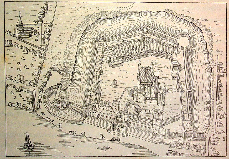 "Antiguo plano de la Torre de Londres".