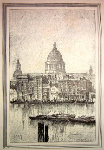 "San Pablo y el Támesis junto al Puente de Londres".