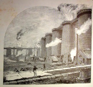 "Hornos de fundición en Middlesbrough".