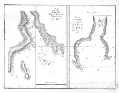 Plan du Port Palliser, Plan du Havre de Noel, dans la Terr…