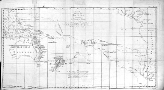Carte d'une partie de la Mer du Sud
