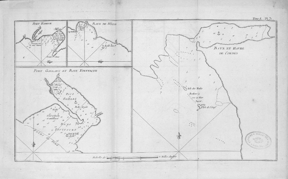 Port Gallant et Baye Fortescue, Baye et havre de Cordes, B…
