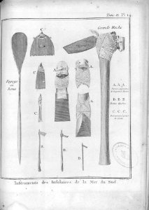 Instruments des insulaires de la Mer du Sud
