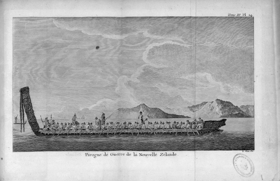 Pirogue de guerre de la Nouvelle Zélande