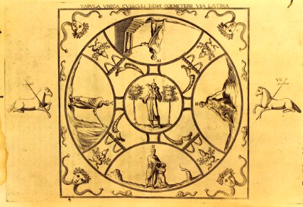 "Tabula Unica Cubiculi Primi Coemeterii Via latina"