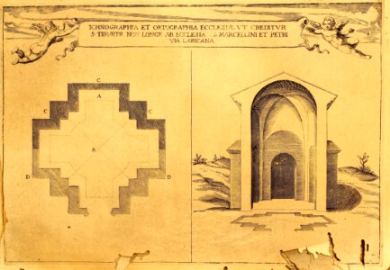 "Ichnographia et Ortographia Ecclesiae ut Creditur S. Tibu…
