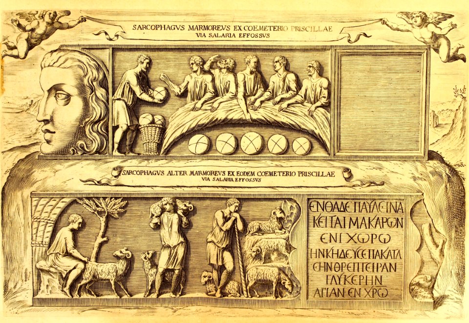 "Sarcophagus marmoreus...Via Salaria"