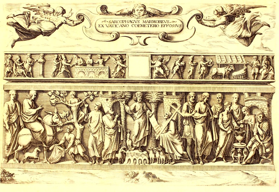 "Sarcophagus marmoreus Ex Vaticano Coemeterio Effosus"