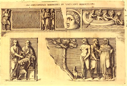 "Sarcophagi marmorei in Vaticano reperti..."