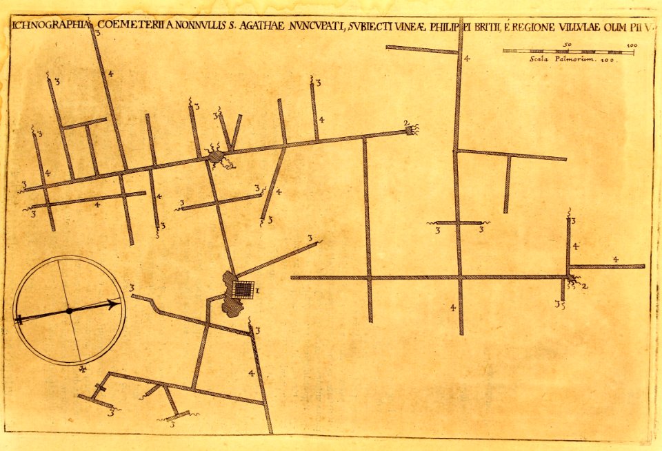 "Ichnographia Coemeterii nonnullis S. Agathae..."