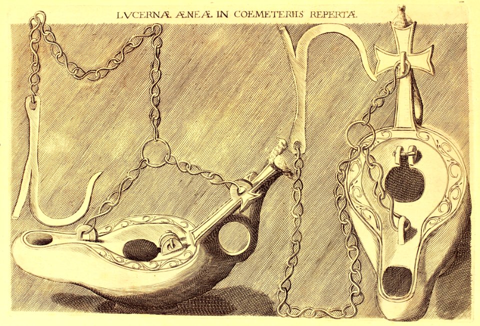 "Lucernae aeneae in coemeteriis..."