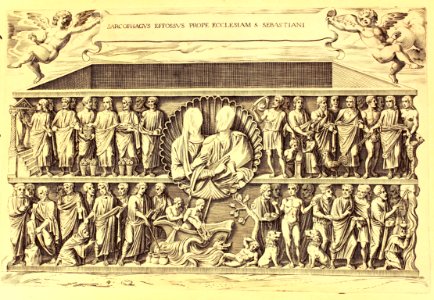 "Sarcophagus effosus prope ecclesiam S. Sebastiani"