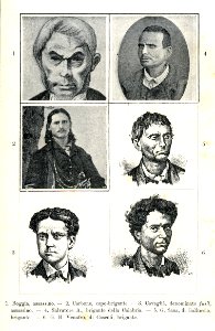 "Tipi di delinquenti italiani. 1. Boggia, assasino. - 2. C…