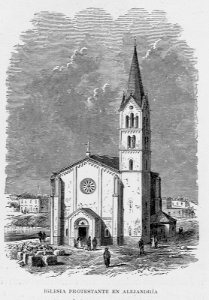 "Iglesia protestante en Alejandría". Free illustration for personal and commercial use.