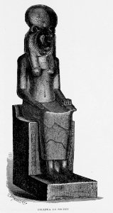 "Estatua de Sechet". Free illustration for personal and commercial use.